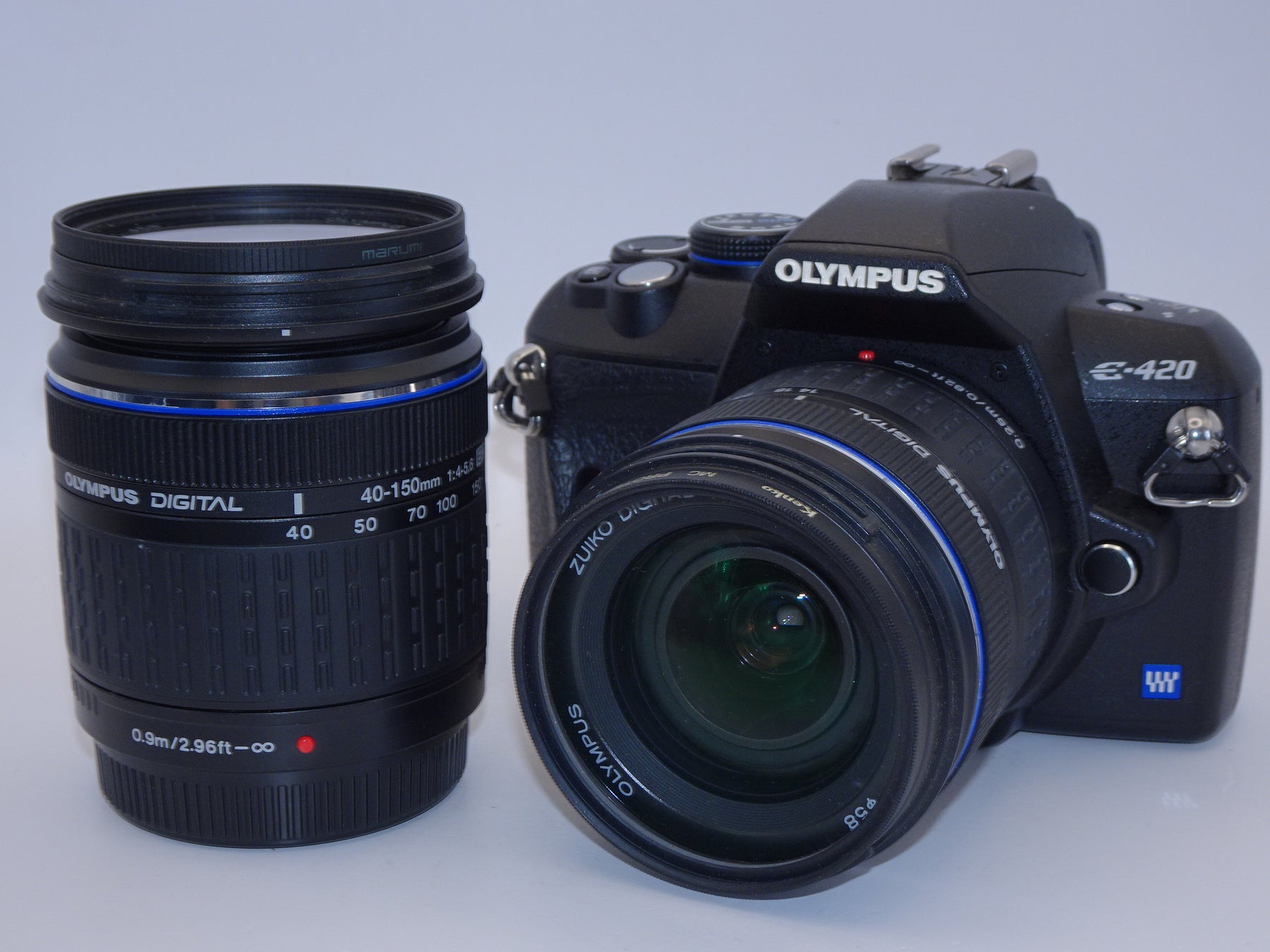 外観特上級】OLYMPUS デジタル一眼レフカメラ E-420 ダブルズームキット