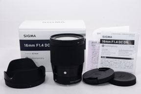 【外観特上級】シグマ SIGMA 16mm F1.4 DC DN※ソニーEマウント 16MMF1.4 DC DN C SE