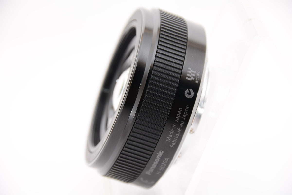 【ほぼ新品】パナソニック 単焦点レンズ マイクロフォーサーズ用 ルミックス G 20mm/F1.7 II ASPH. ブラック H-H020A-K