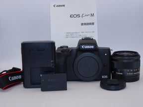 【外観特上級】Canon ミラーレス一眼カメラ EOS Kiss M 標準ズームキット ブラック