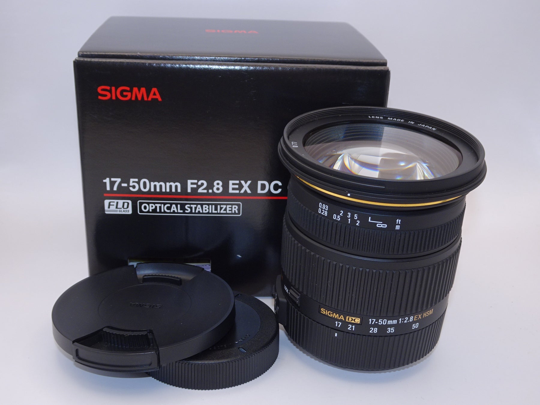 SIGMA ZOOM LENS 17-50mm 1:2.8 EX HSM シグマズームレンズ ケース 