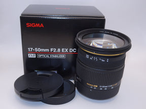 【外観特上級】SIGMA 標準ズームレンズ 17-50mm F2.8 EX DC OS HSM キヤノン用