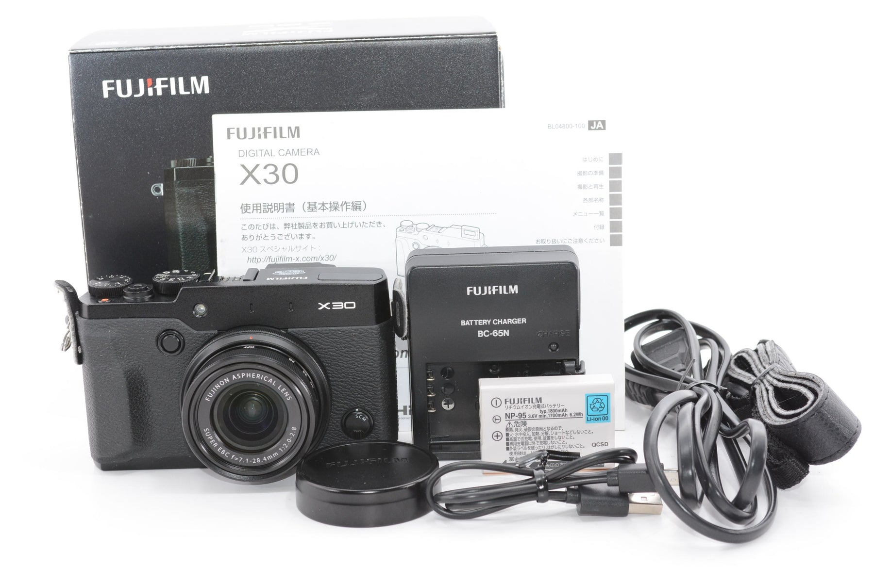 【外観特上級】FUJIFILM プレミアムコンパクトデジタルカメラ X30 ブラック FX-X30B