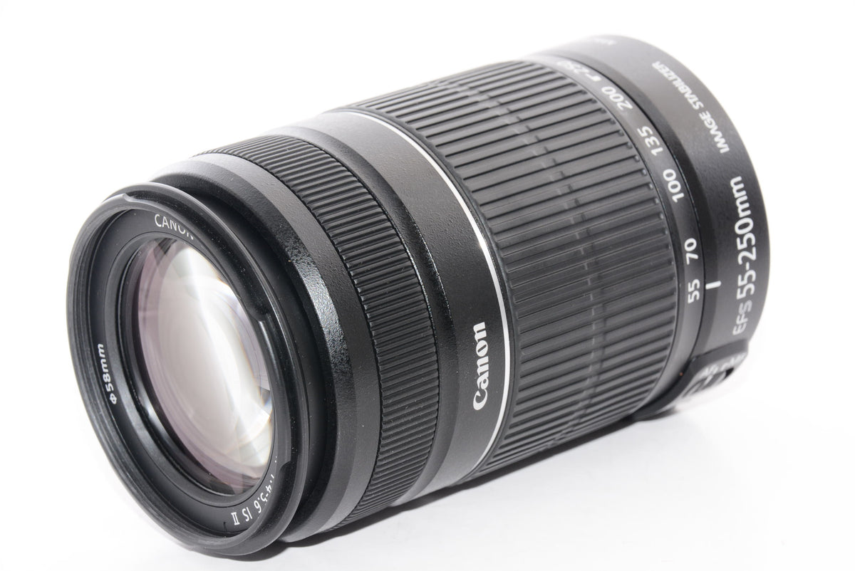 【外観特上級】Canon 望遠ズームレンズ EF-S55-250mm F4-5.6 IS II APS-C対応