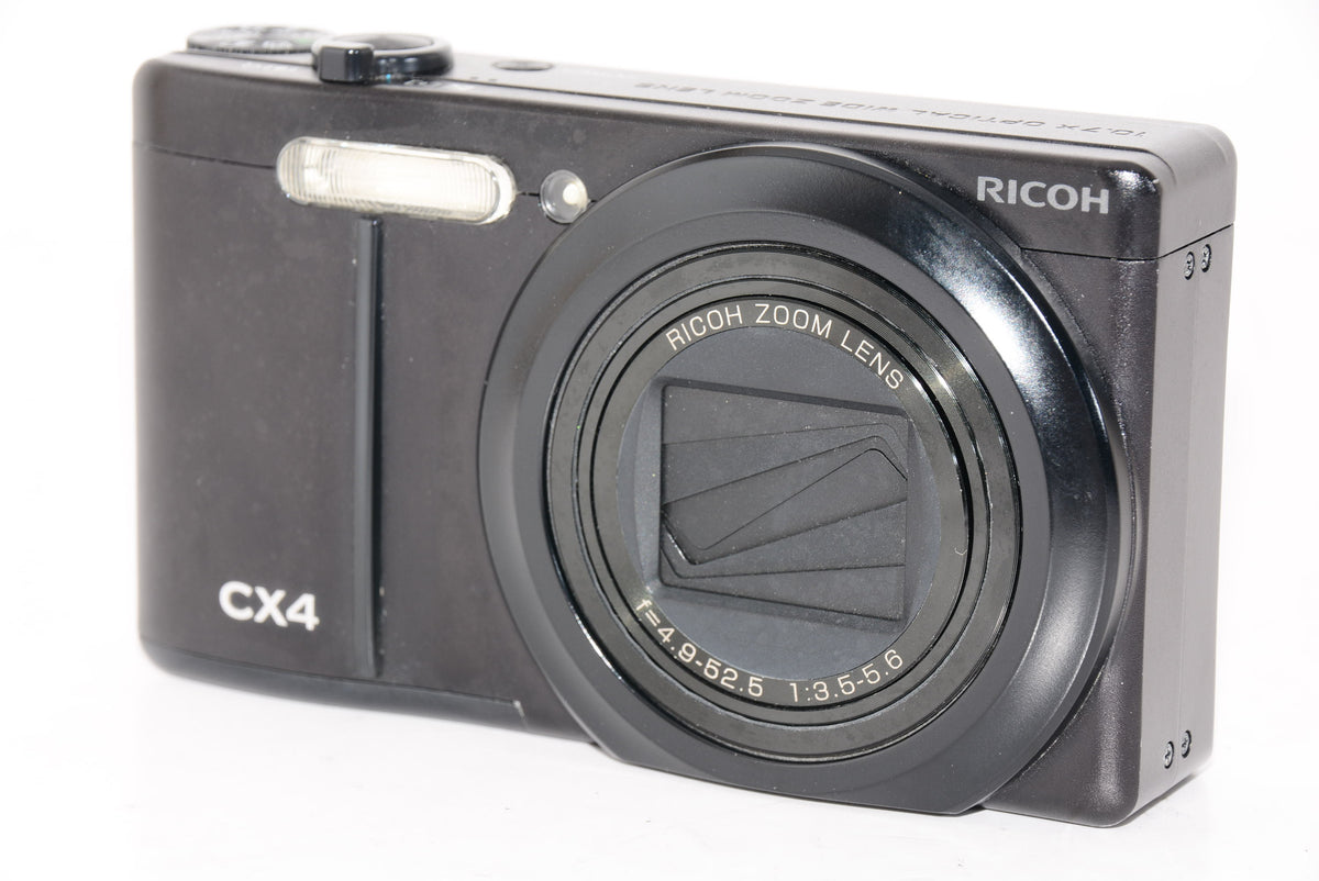 【オススメ】RICOH デジタルカメラ CX4 ブラック CX4BK 1000万画素裏面照射CMOS 光学10.7倍ズーム 広角28mm 3.0型液晶 高速連写