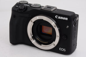 【外観特上級】Canon ミラーレス一眼カメラ EOS M3 ダブルズームキット(ブラック) EF-M18-55mm F3.5-5.6 IS STM EF-M55-200mm F4.5-6.3 IS STM 付属 EOSM3BK-WZK