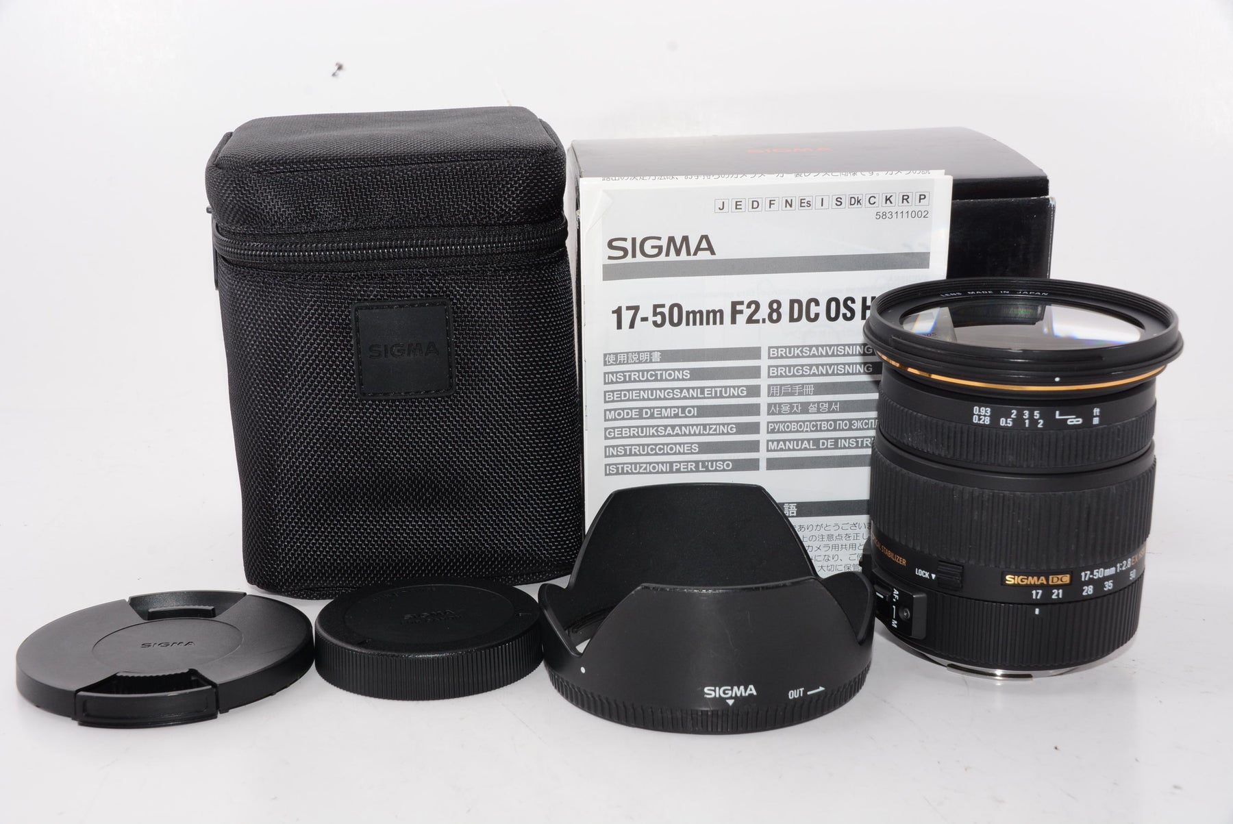 【外観特上級】SIGMA 標準ズームレンズ 17-50mm F2.8 EX DC OS HSM キヤノン用