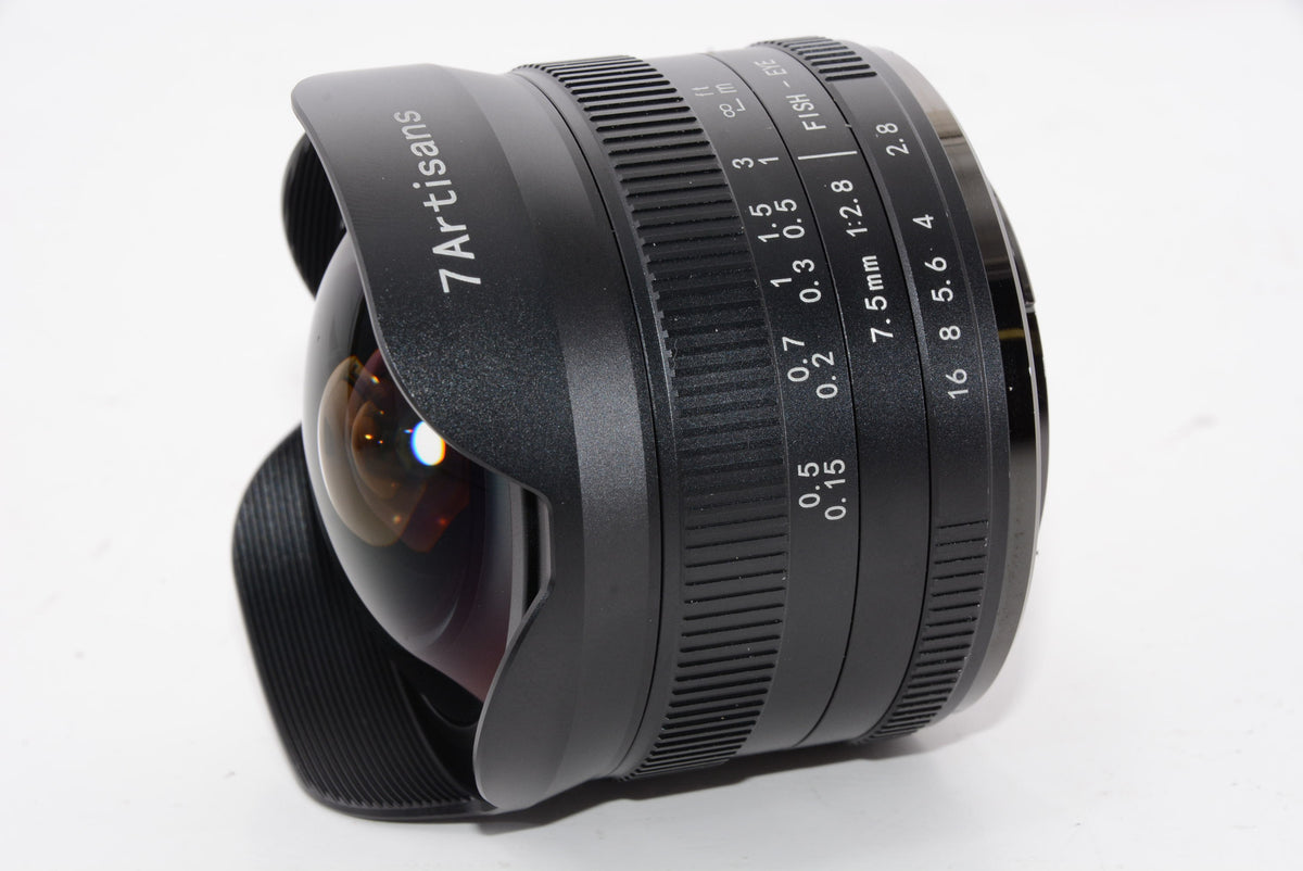 【外観特上級】七工匠 7Artisans 75FXB-II 7.5mm F2.8 FISH-EYE II ED フジフイルムX用