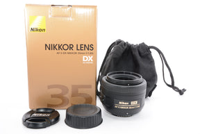 【外観特上級】Nikon 単焦点レンズ AF-S DX NIKKOR 35mm f/1.8G ニコンDXフォーマット専用