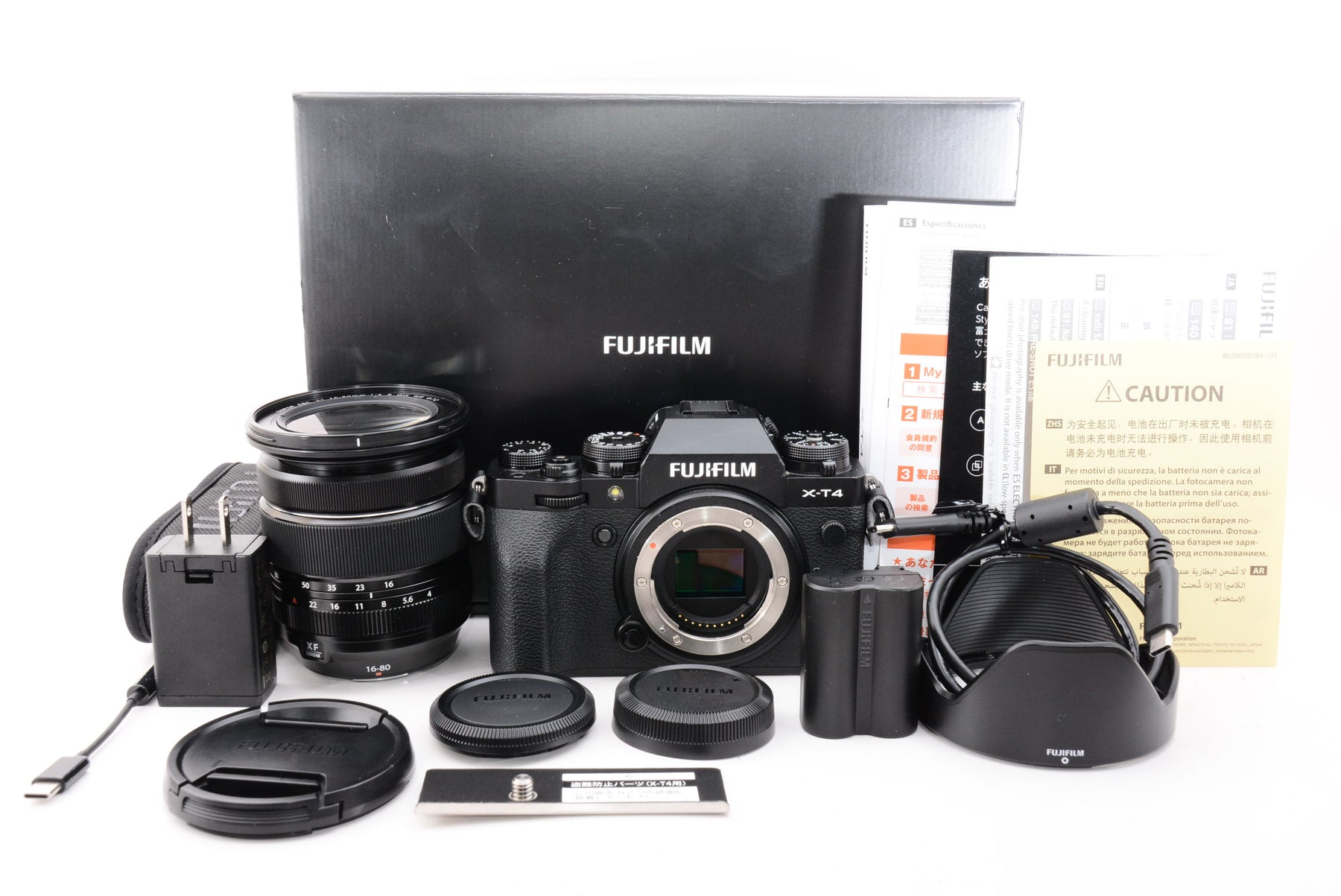 【外観特上級】FUJIFILM ミラーレス一眼カメラ X-T4レンズキット ブラック X-T4LK-1680-B