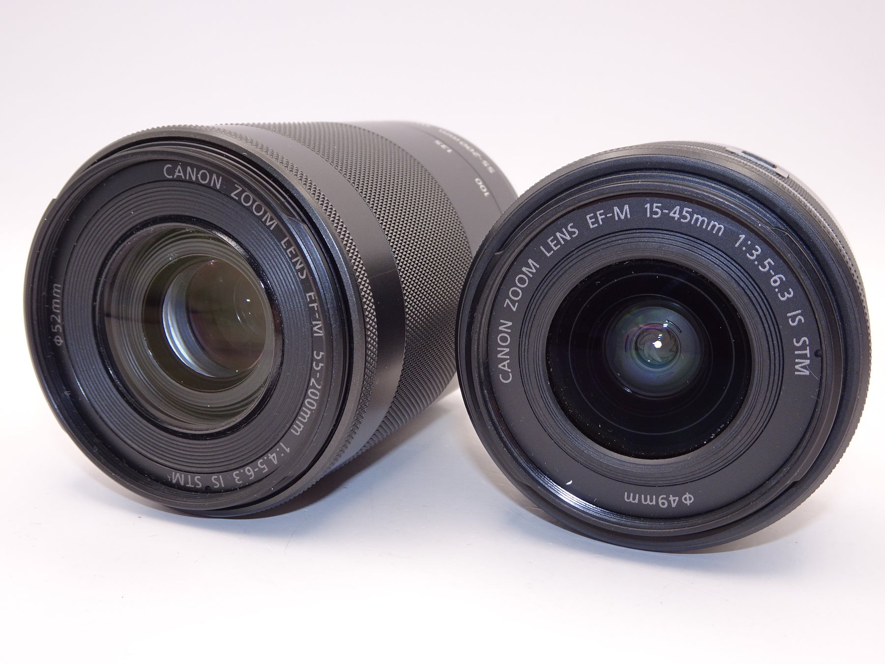 【外観特上級】Canon ミラーレス一眼カメラ EOS M6 ダブルズームキット(ブラック) EF-M15-45mm/EF-M55-200mm 付属 EOSM6BK-WZK