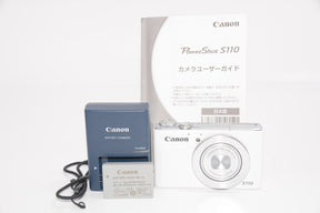 【外観特上級】Canon デジタルカメラ PowerShot S110 約1210万画素 F2.0 光学5倍ズーム ホワイト PSS110(WH)