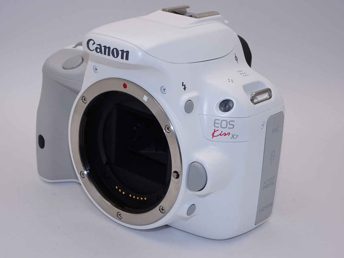 【外観特上級】Canon デジタル一眼レフカメラ EOS Kiss X7(ホワイト) ダブルレンズキット2