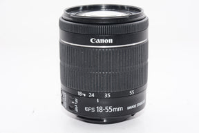 【外観特上級】Canon 標準ズームレンズ EF-S18-55mm F3.5-5.6 IS STM APS-C対応