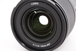 【外観特上級】Panasonic LUMIX Sシリーズ カメラレンズ 24mm F1.8 Lマウント 交換可能レンズ ミラーレスフルフレームデジタルカメラ用 S-S24