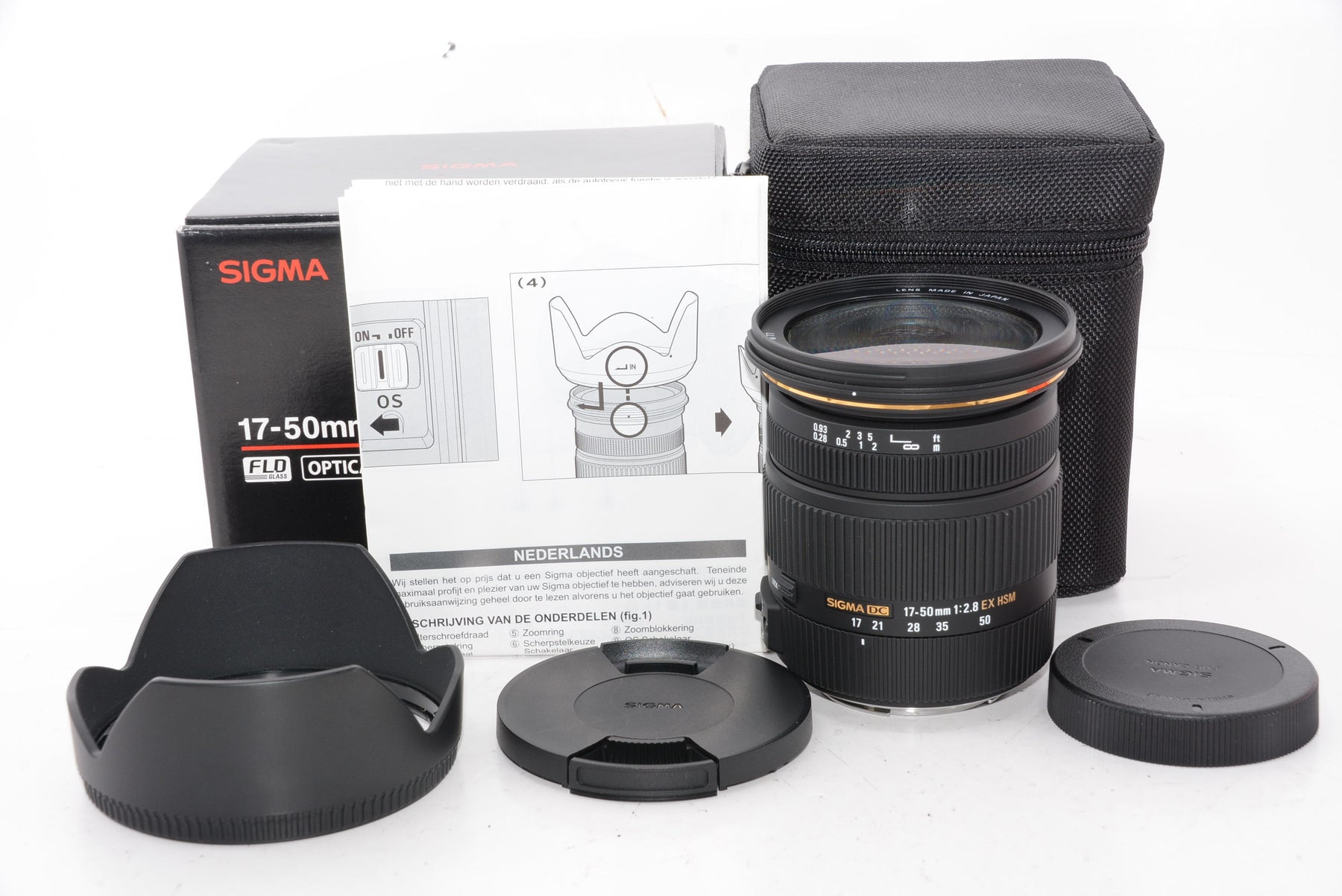 【外観特上級】SIGMA 標準ズームレンズ 17-50mm F2.8 EX DC OS HSM キヤノン用